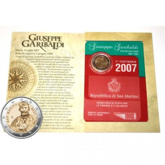2 EURO San Maríno 2007 - Giuseppe Garibaldi