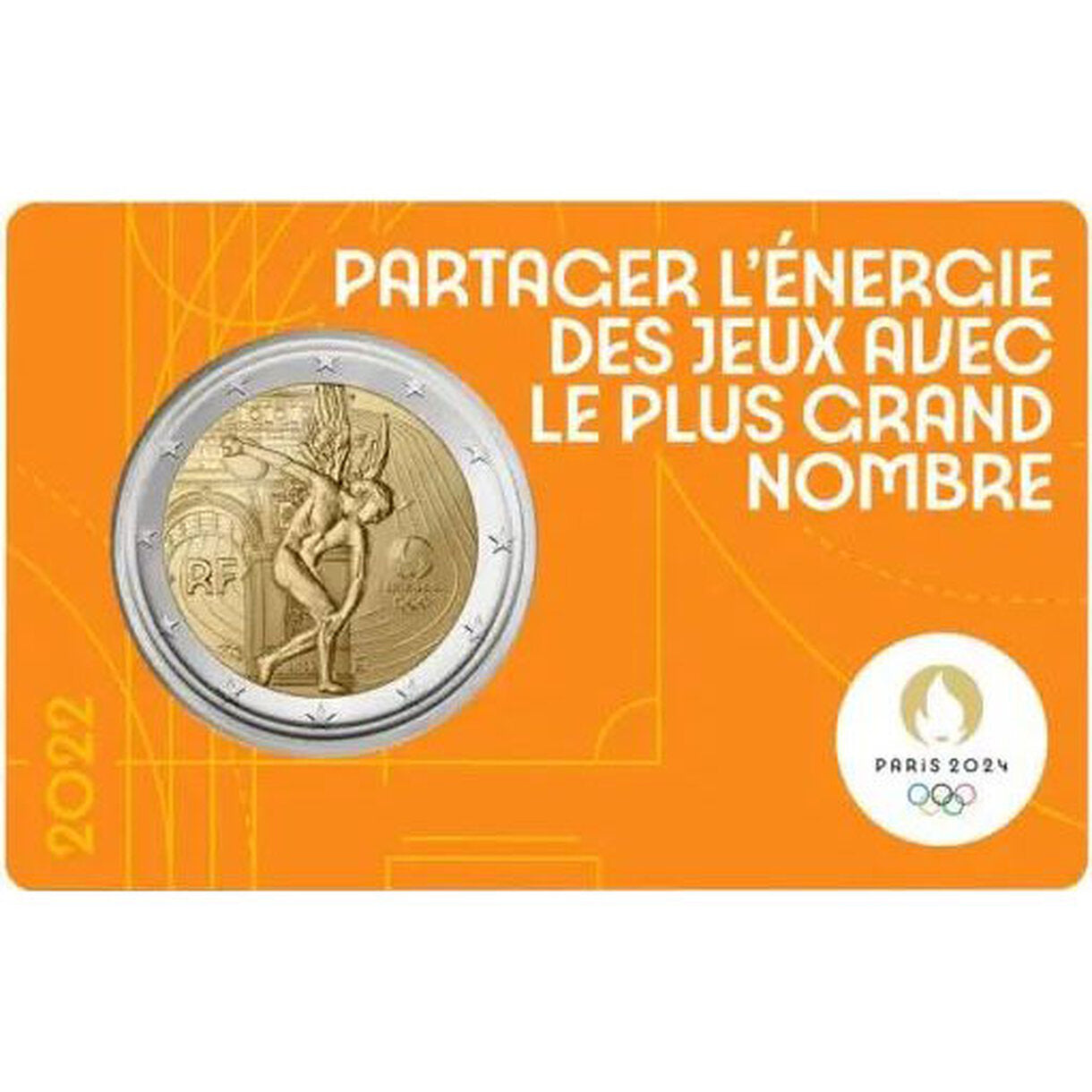 2 EURO Francúzsko 2022 - Olympijské hry 2024 (žltá)