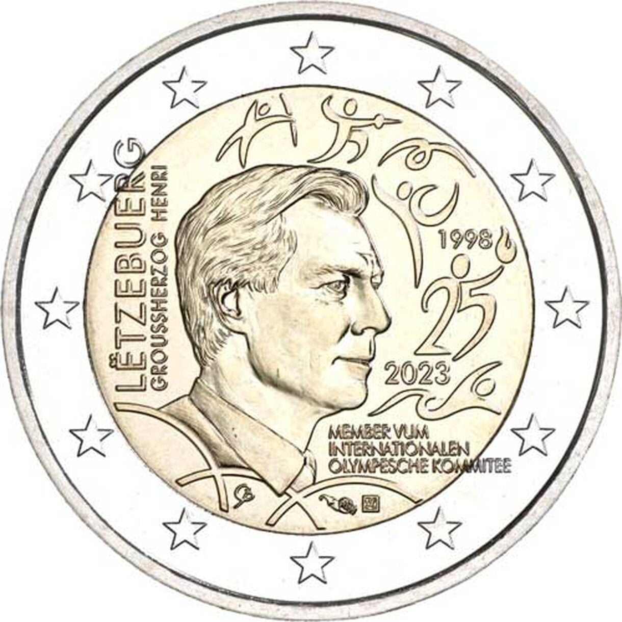 2 EURO Luxembursko 2023 - Medzinárodný olympijský výbor