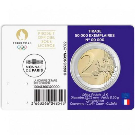 2 EURO Francúzsko 2022 - Olympijské hry 2024 (fialová)