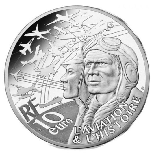 10 Euro Francúzsko 2023 - Curtiss P-40- Proof