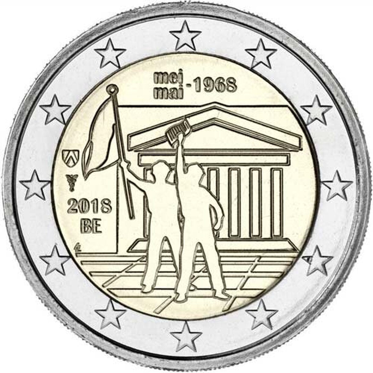 2 EURO Belgicko 2018 - Máj 1968