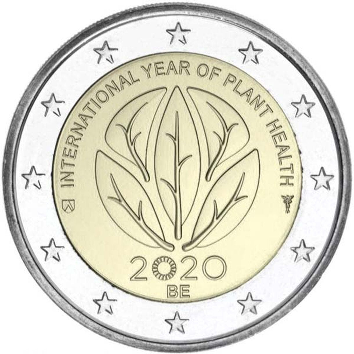 2 EURO Belgicko 2020 - Medzinárodný rok zdravia rastlín