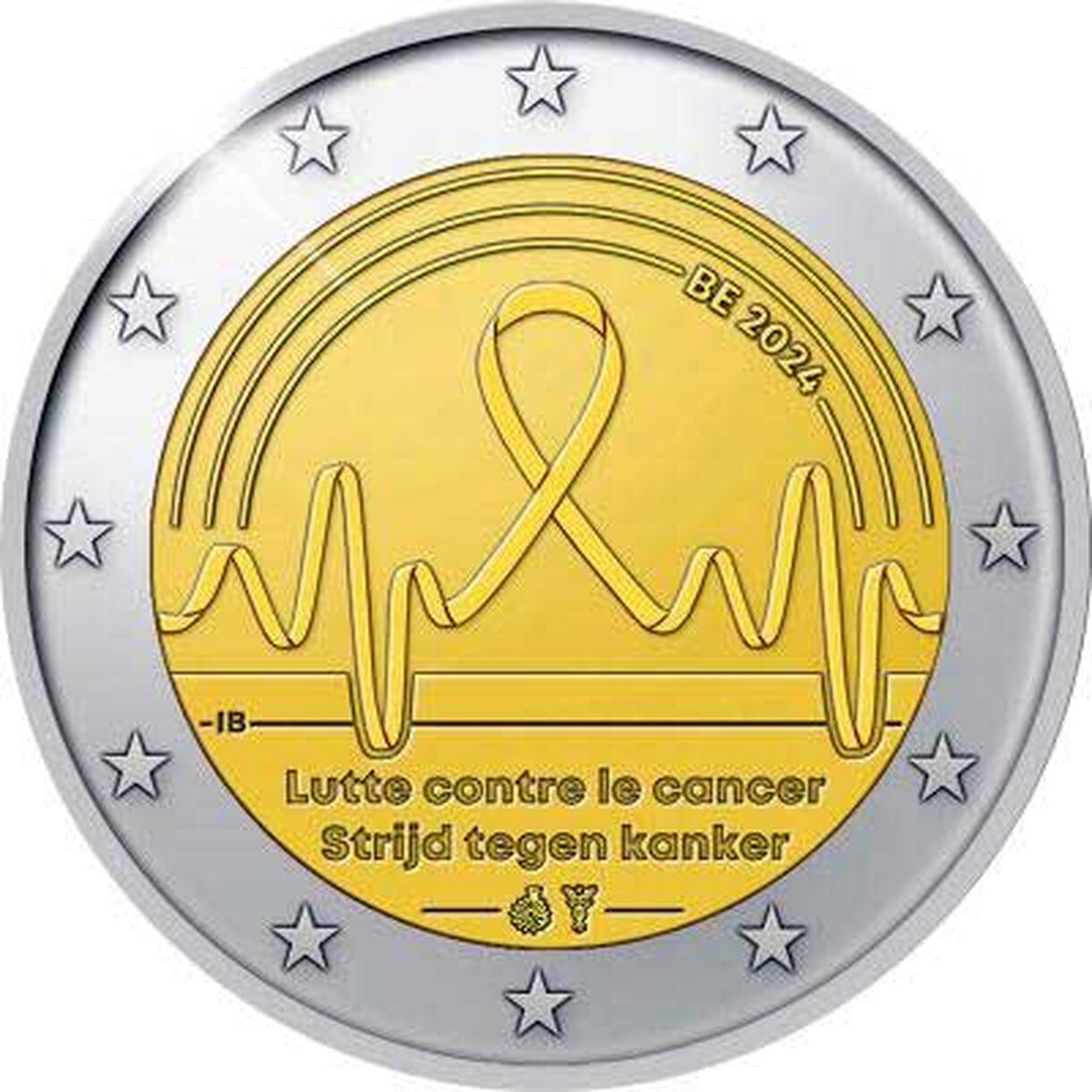 2 EURO Belgicko 2024 - Boj proti rakovine
