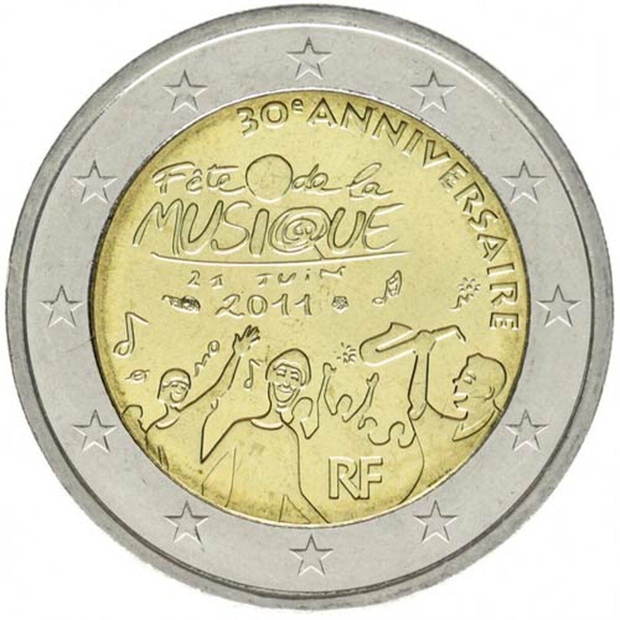 2 EURO Francúzsko 2011 - Sviatok hudby