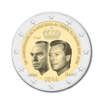 2 EURO Luxembursko 2014 - 50. výročie