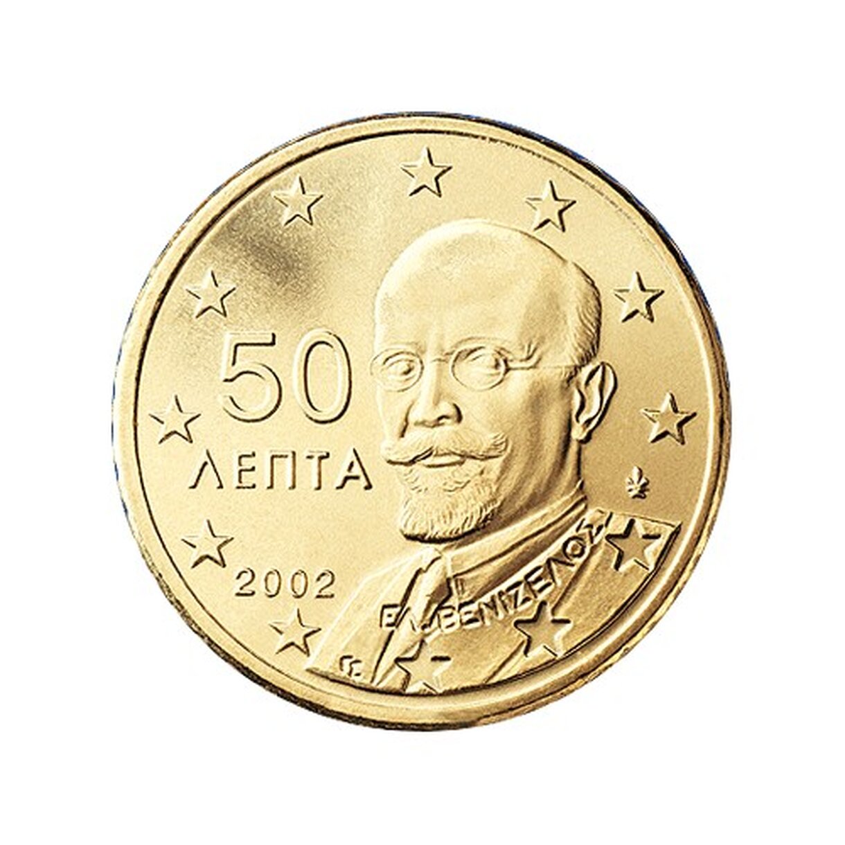 Mini set obehových Euro mincí Grécka 2008 - 10, 20, 50 cent