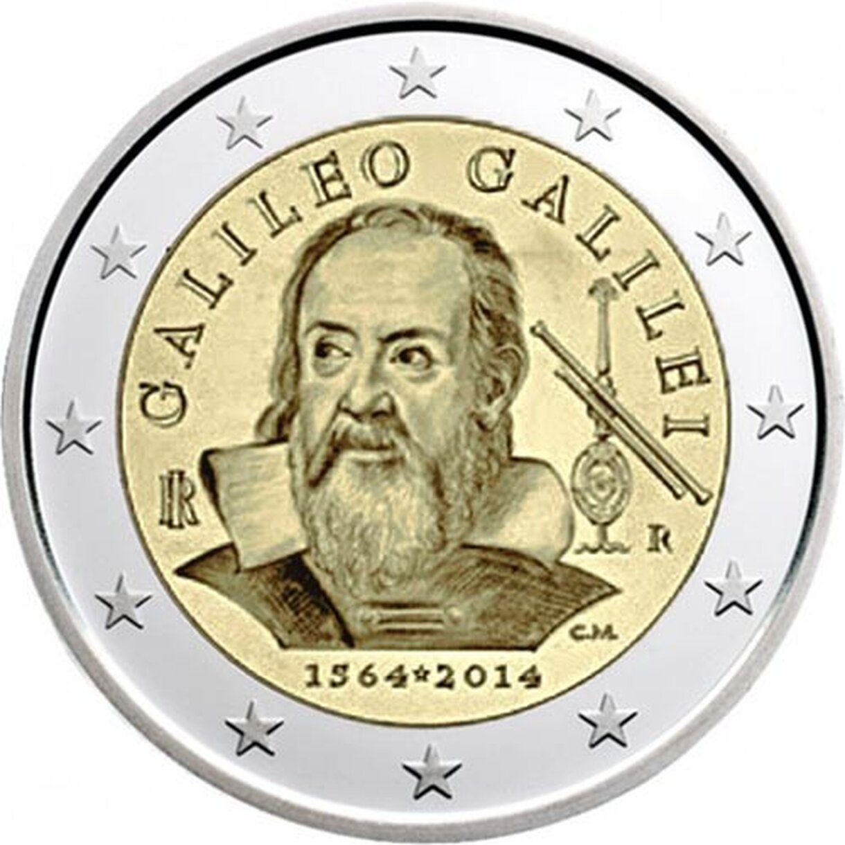 2 EURO Taliansko 2014 - Galileo Galilei