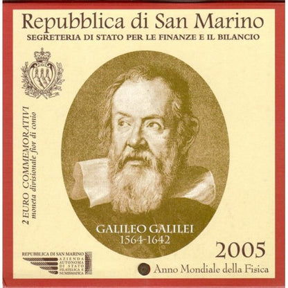 2 EURO San Maríno 2005 - Svetový rok fyziky