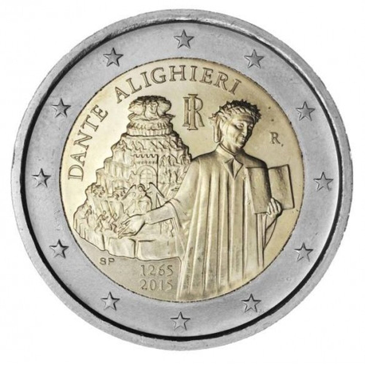 2 EURO Taliansko 2015 - Dante Alighieri