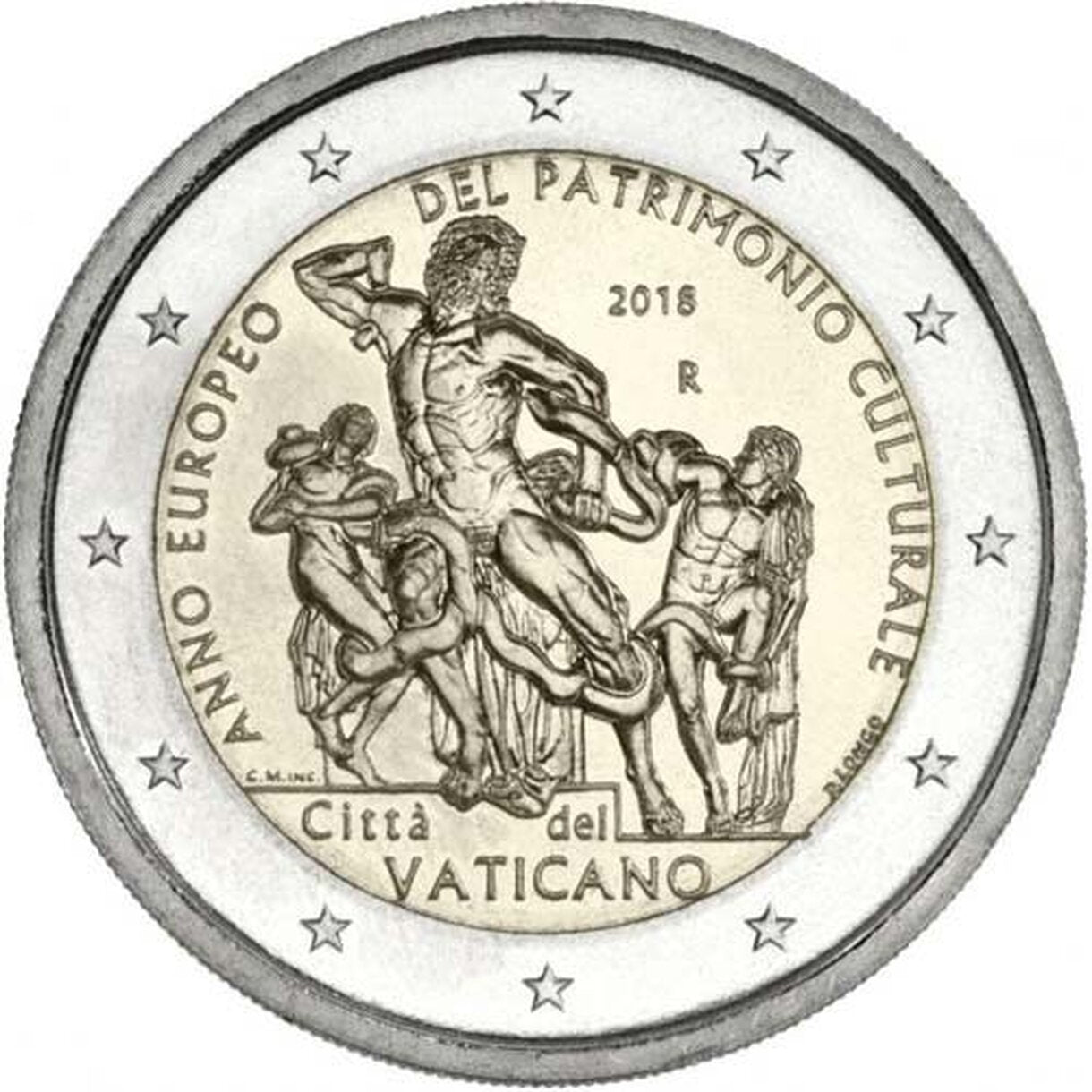 2 EURO Vatikán 2018 - Európsky rok kultúrneho dedičstva