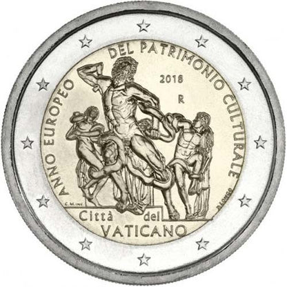 2 EURO Vatikán 2018 - Európsky rok kultúrneho dedičstva