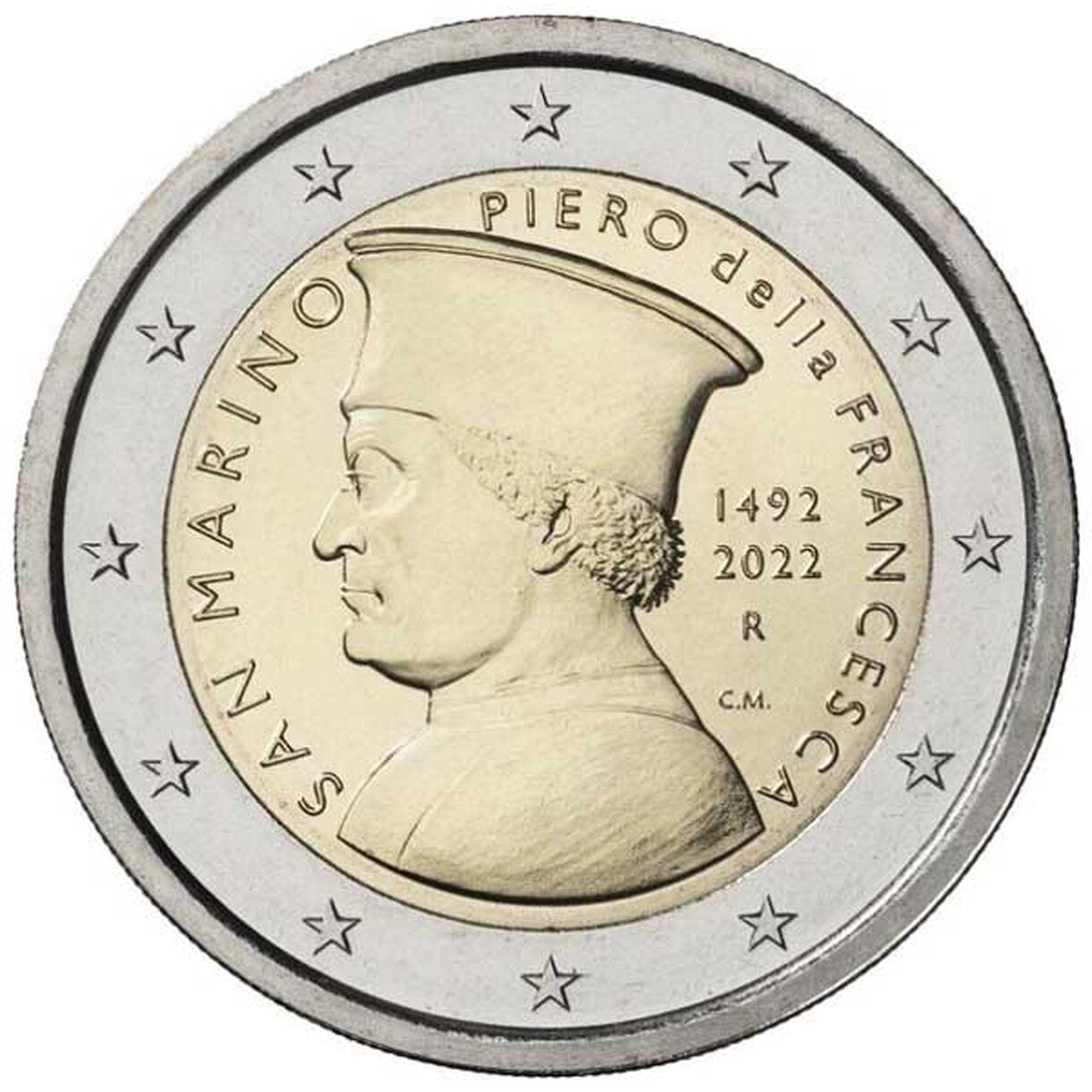 2 EURO San Marino 2022 - Piero della Francesca