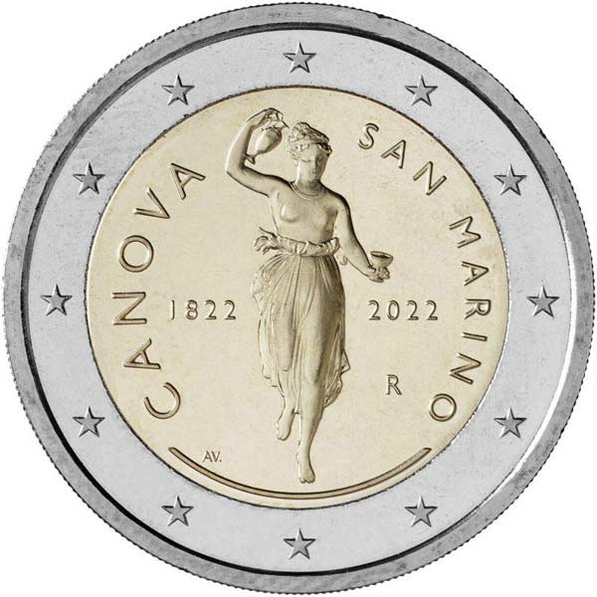 2 EURO San Marino 2022 - Antonio Canova