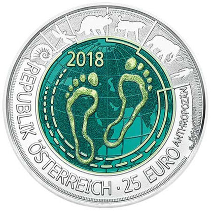 25 EURO Rakúsko 2018 - Antropocén