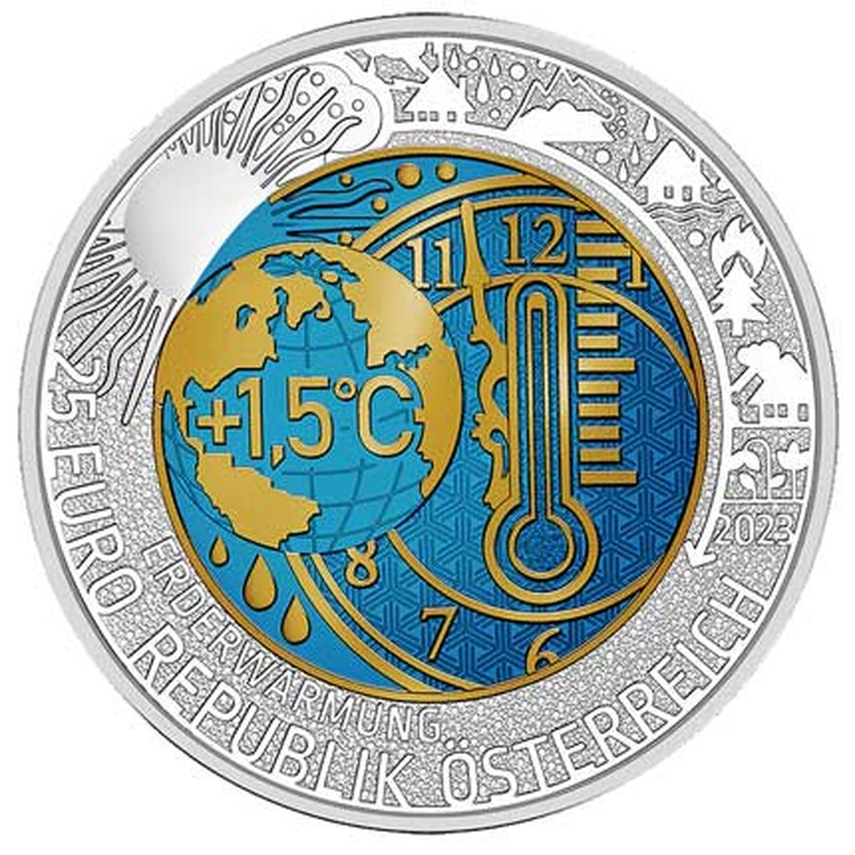 25 EURO Rakúsko 2023 - Globálne otepľovanie