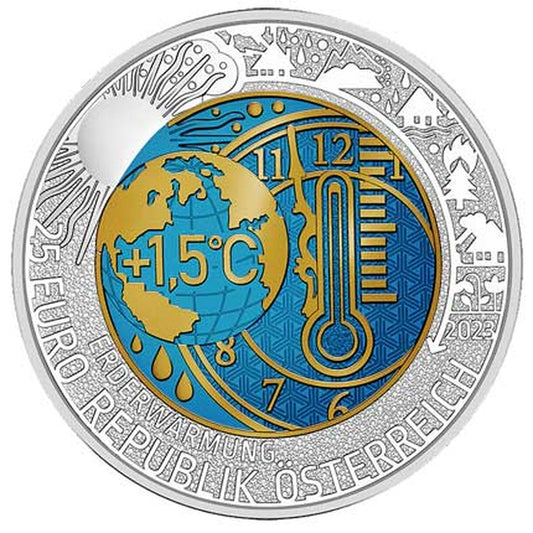 25 EURO Rakúsko 2023 - Globálne otepľovanie