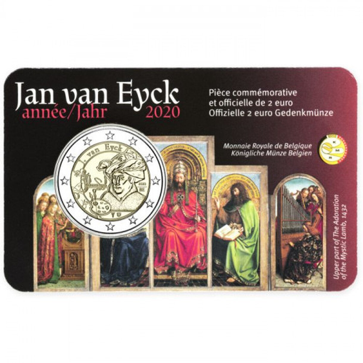 2 EURO Belgicko 2020 - Jan van Eyck