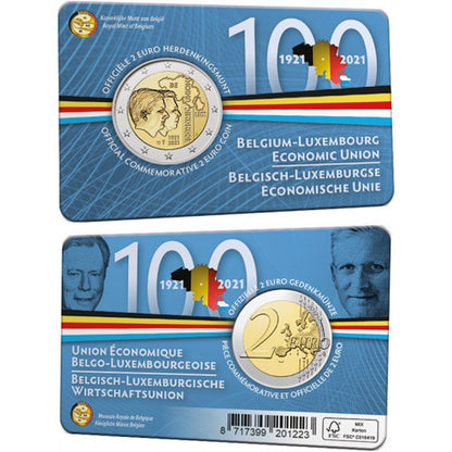2 EURO Belgicko 2021 - BLEU