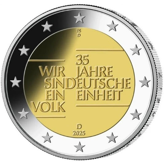 2 EURO Nemecko 2025 - 35 rokov nemeckej jednoty D