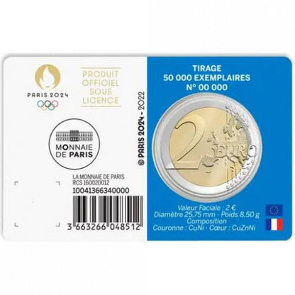 2 EURO Francúzsko 2022 - Olympijské hry 2024 (modrá)