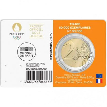 2 EURO Francúzsko 2022 - Olympijské hry 2024 (žltá)