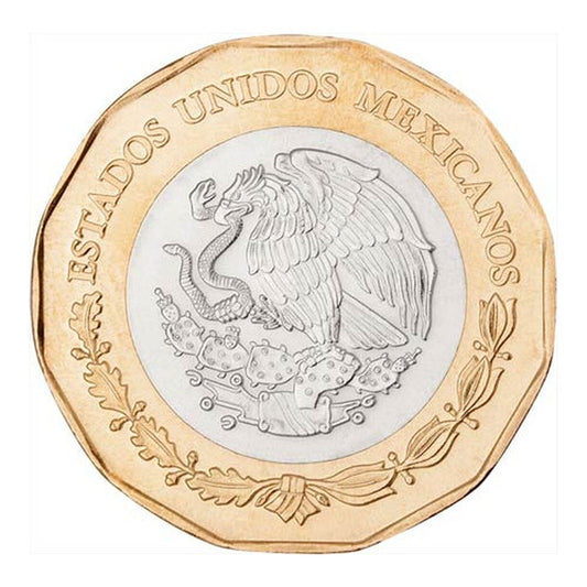 20 Pesos Mexico 2021 - Zánik Tenochtitlanu