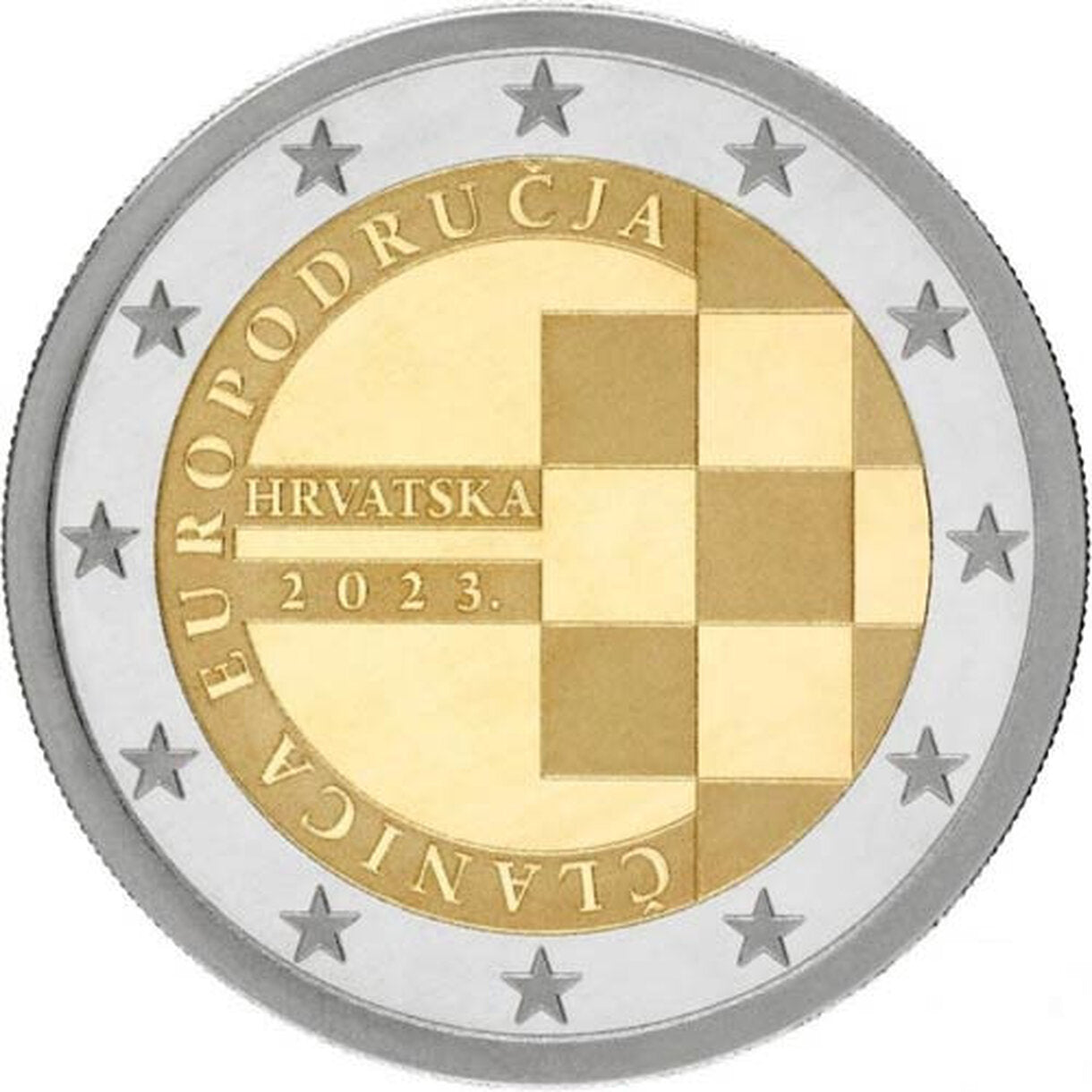 2 EURO Chorvátsko 2023 - Chorvátsko v eurozóne - coincard