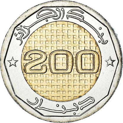 200 Dinars Alžírsko 2022 - Nezávislosť