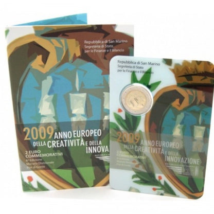 2 EURO San Maríno 2009 - Európsky rok kreativity a inovácií