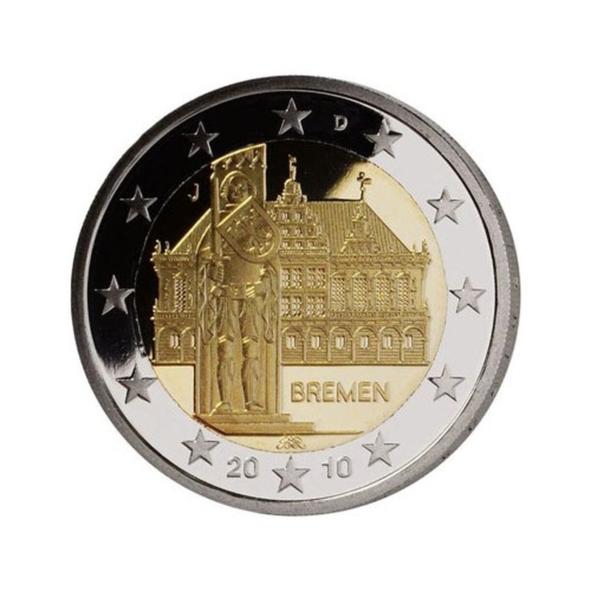 2 EURO Nemecko 2010 - Spolková krajina Brémy F