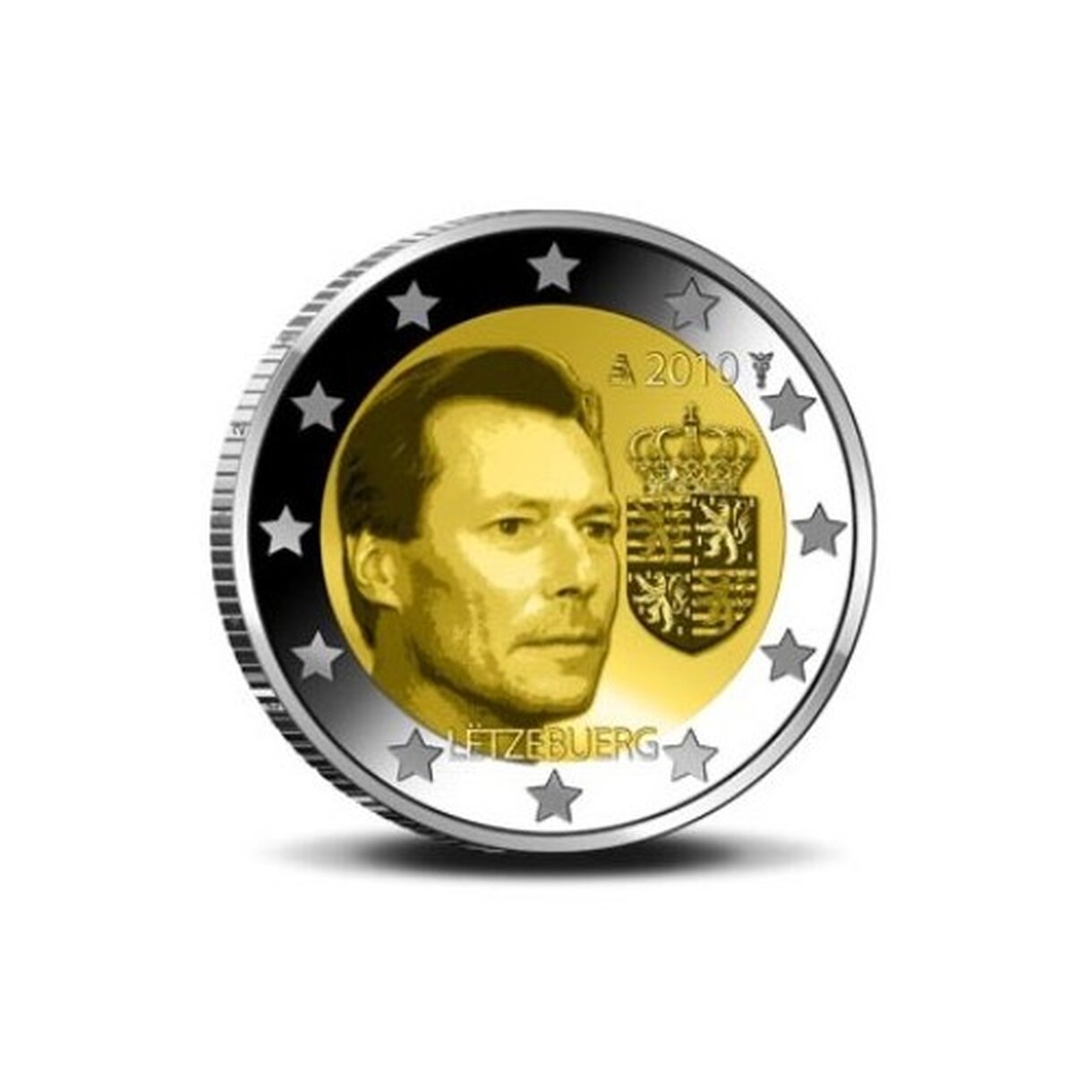 2 EURO Luxembursko 2010 - Erb veľkovojvodu Henriho