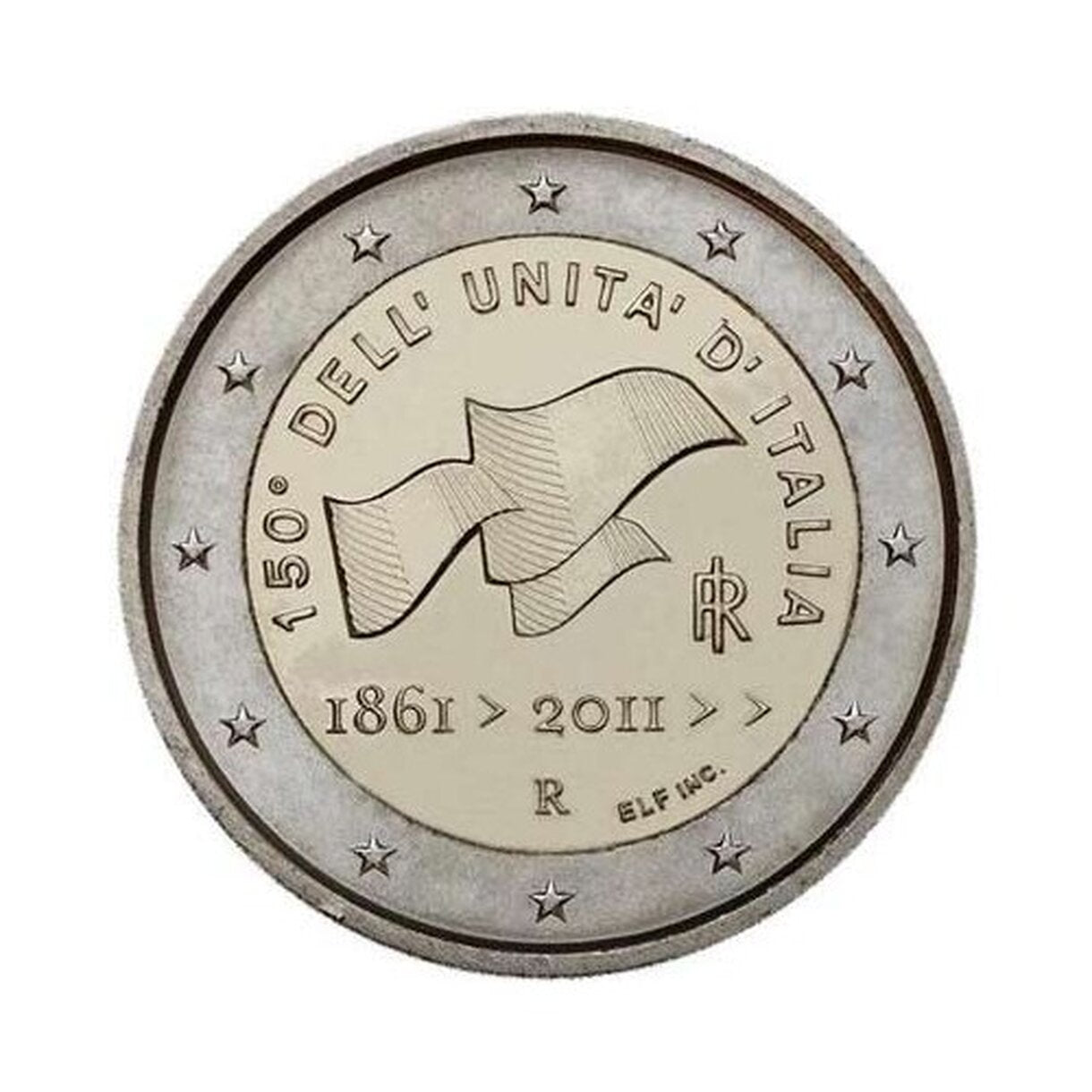 2 EURO Taliansko 2011 - 150. výročie zjednotenia