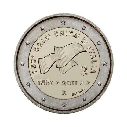 2 EURO Taliansko 2011 - 150. výročie zjednotenia