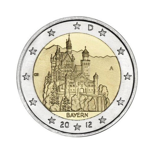 2 EURO Nemecko 2012 - Spolková krajina Bavorsko D