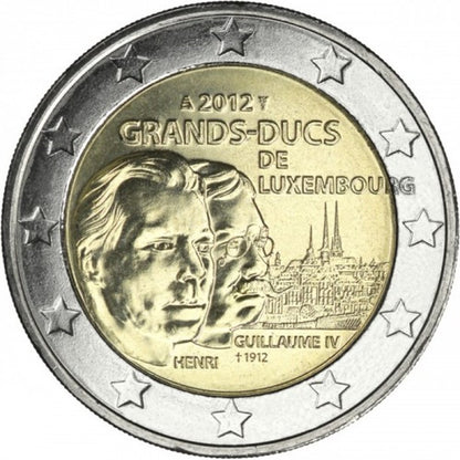 2 EURO Luxembursko 2012 - Guillaume IV.