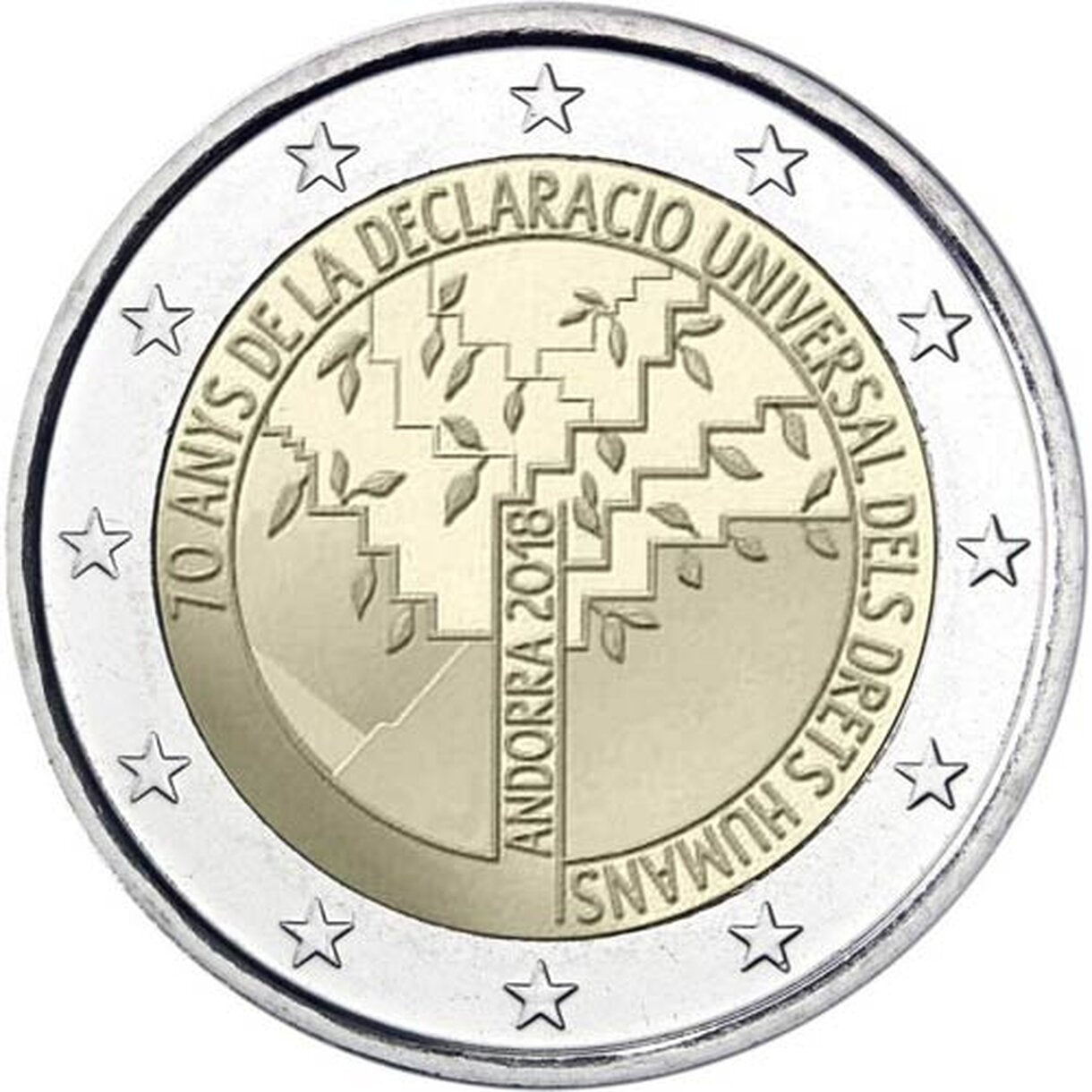 2 EURO Andorra 2018 - Deklarácia ľudských práv