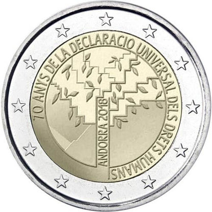 2 EURO Andorra 2018 - Deklarácia ľudských práv