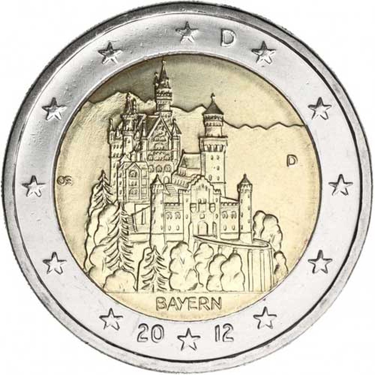 2 EURO Nemecko 2012 - Spolková krajina Bavorsko D