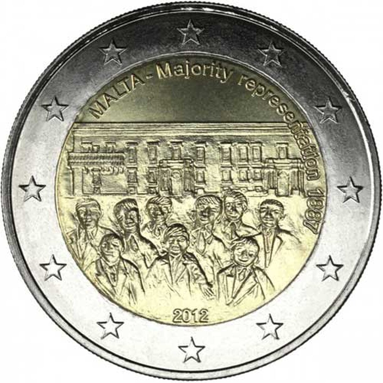 2 EURO Malta 2012 - Väčšinové zastúpenie 1887
