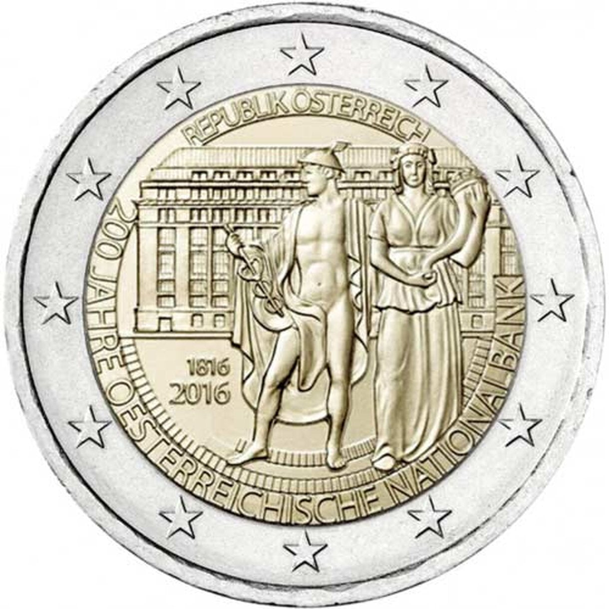 2 EURO Rakúsko 2016 - Národná banka