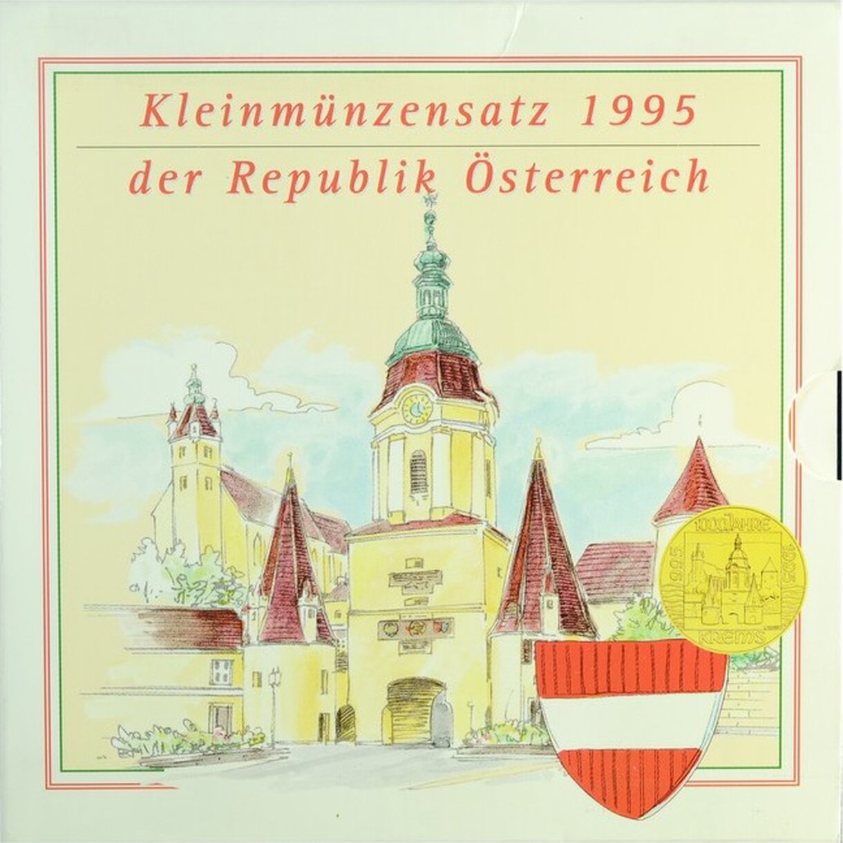 Sada obehových mincí Rakúska 1995