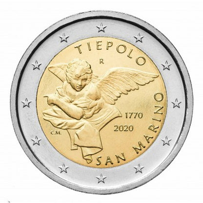 2 EURO San Marino 2020 - Giambattista Tiepolo